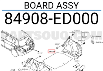 Nissan 84908ED000 BOARD ASSY