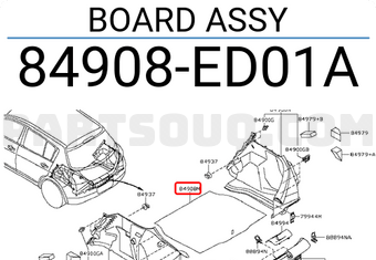 Nissan 84908ED01A BOARD ASSY