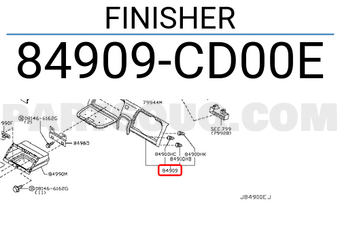 Nissan 84909CD00E FINISHER