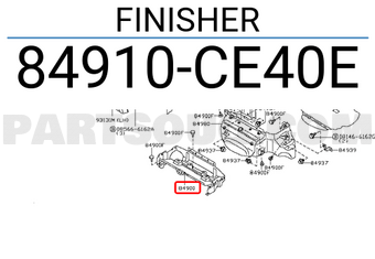Nissan 84910CE40E FINISHER