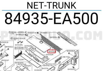 Nissan 84935EA500 NET-TRUNK
