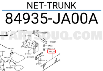 Nissan 84935JA00A NET-TRUNK