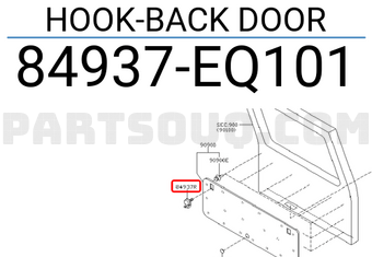 Nissan 84937EQ101 HOOK-BACK DOOR