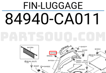 Nissan 84940CA011 FIN-LUGGAGE
