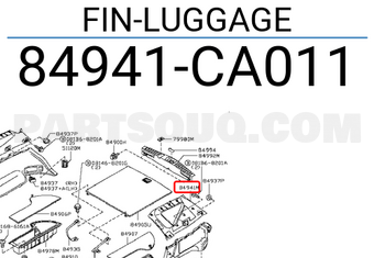 Nissan 84941CA011 FIN-LUGGAGE