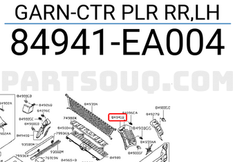 Nissan 84941EA004 GARN-CTR PLR RR,LH