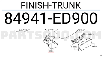 Nissan 84941ED900 FINISH-TRUNK