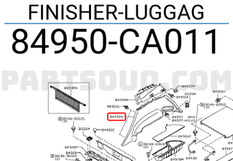Nissan 84950CA011 FINISHER-LUGGAG