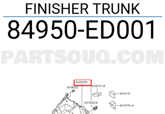 Nissan 84950ED001 FINISHER TRUNK
