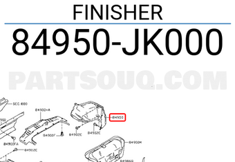 Nissan 84950JK000 FINISHER