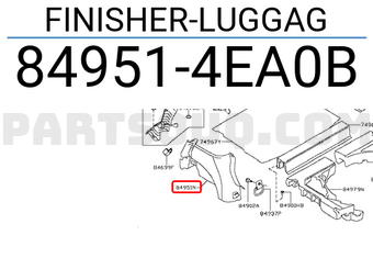 Nissan 849514EA0B FINISHER-LUGGAG