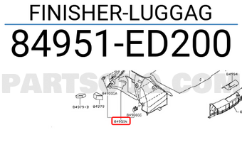 Nissan 84951ED200 FINISHER-LUGGAG