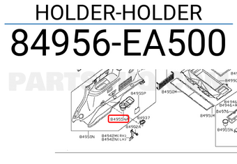 Nissan 84956EA500 HOLDER-HOLDER