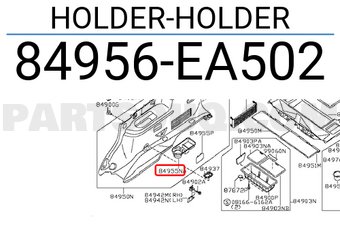 Nissan 84956EA502 HOLDER-HOLDER