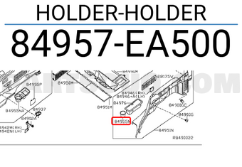 Nissan 84957EA500 HOLDER-HOLDER