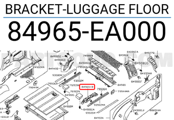 Nissan 84965EA000 BRACKET-LUGGAGE FLOOR