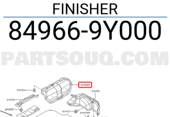 Nissan 849669Y000 FINISHER