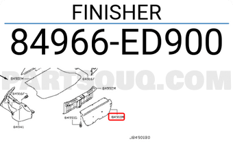 Nissan 84966ED900 FINISHER