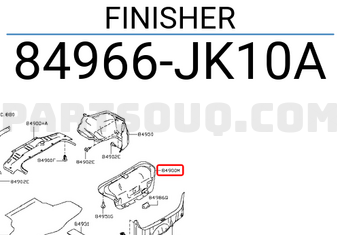 Nissan 84966JK10A FINISHER