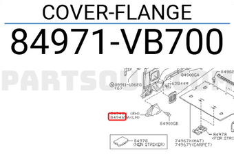 Nissan 84971VB700 COVER-FLANGE