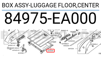 Nissan 84975EA000 BOX ASSY-LUGGAGE FLOOR,CENTER