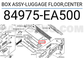 Nissan 84975EA500 BOX ASSY-LUGGAGE FLOOR,CENTER