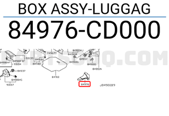 Nissan 84976CD000 BOX ASSY-LUGGAG