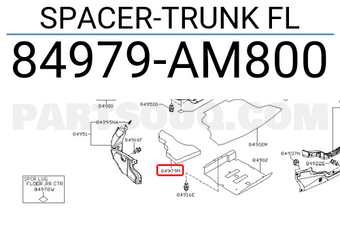 Nissan 84979AM800 SPACER-TRUNK FL