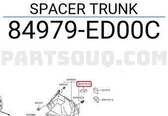 Nissan 84979ED00C SPACER TRUNK