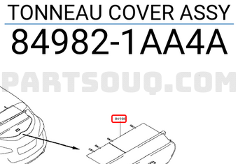 Nissan 849821AA4A TONNEAU COVER ASSY