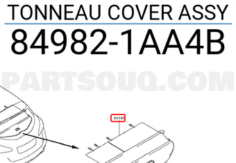 Nissan 849821AA4B TONNEAU COVER ASSY