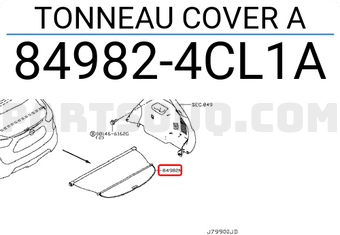 Nissan 849824CL1A TONNEAU COVER A