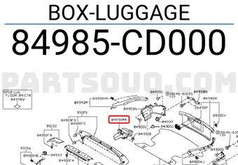 Nissan 84985CD000 BOX-LUGGAGE