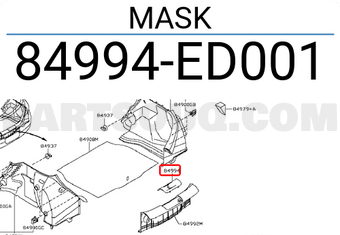 Nissan 84994ED001 MASK