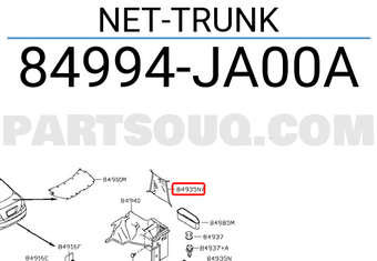 Nissan 84994JA00A NET-TRUNK
