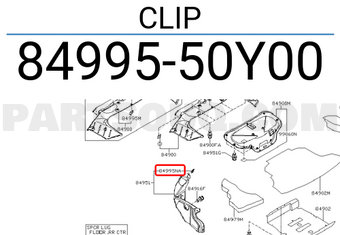 Nissan 8499550Y00 CLIP