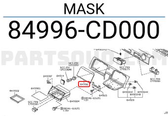 Nissan 84996CD000 MASK