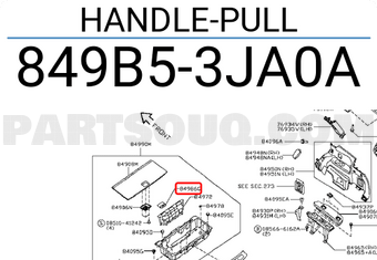 Nissan 849B53JA0A HANDLE-PULL