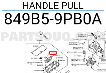 Nissan 849B59PB0A HANDLE PULL
