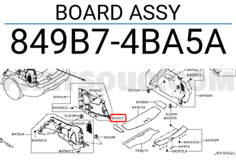 Nissan 849B74BA5A BOARD ASSY