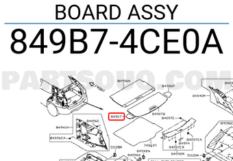 Nissan 849B74CE0A BOARD ASSY