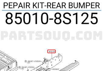 Nissan 850108S125 PEPAIR KIT-REAR BUMPER