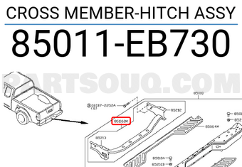 Nissan 85011EB730 CROSS MEMBER-HITCH ASSY