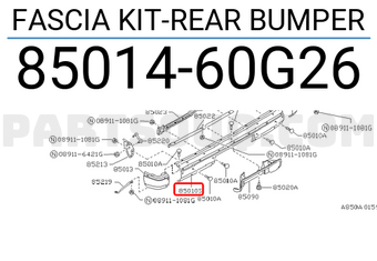 Nissan 8501460G26 FASCIA KIT-REAR BUMPER