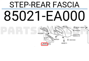 Nissan 85021EA000 STEP-REAR FASCIA