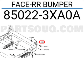 Nissan 850223XA0A FACE-RR BUMPER