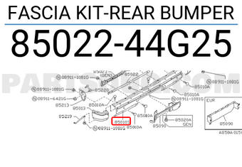 Nissan 8502244G25 FASCIA KIT-REAR BUMPER