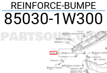 Nissan 850301W300 REINFORCE-BUMPE