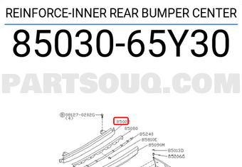 Nissan 8503065Y30 REINFORCE-INNER REAR BUMPER CENTER