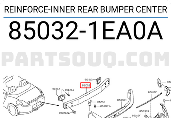 Nissan 850321EA0A REINFORCE-INNER REAR BUMPER CENTER